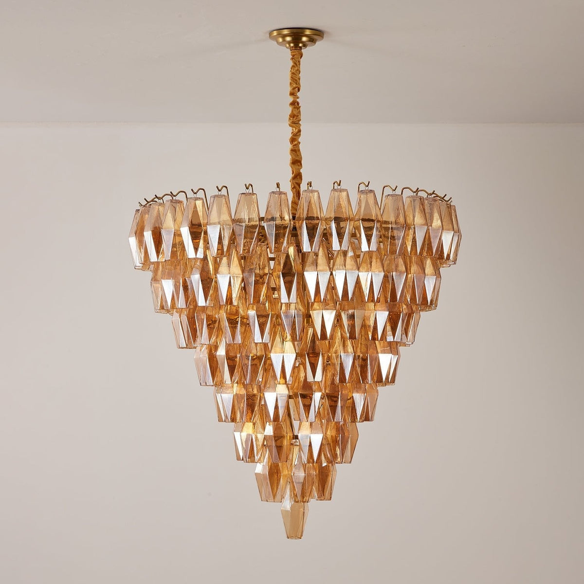 Orelielle Kronleuchter Kronleuchte Bernstein Empire Prism