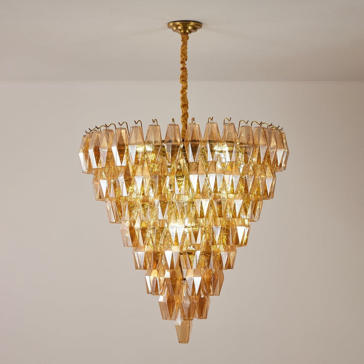 Orelielle Kronleuchter Kronleuchte Bernstein Empire Prism