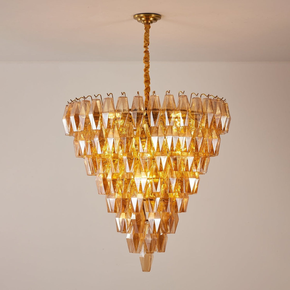 Orelielle Kronleuchter Kronleuchte Bernstein Empire Prism