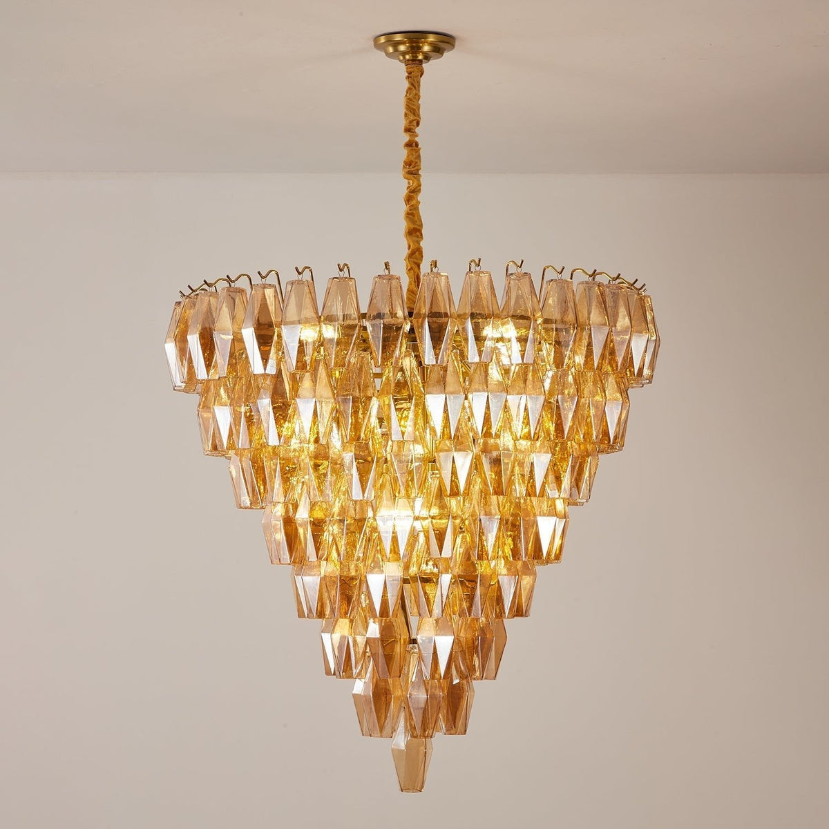 Orelielle Kronleuchter Kronleuchte Bernstein Empire Prism