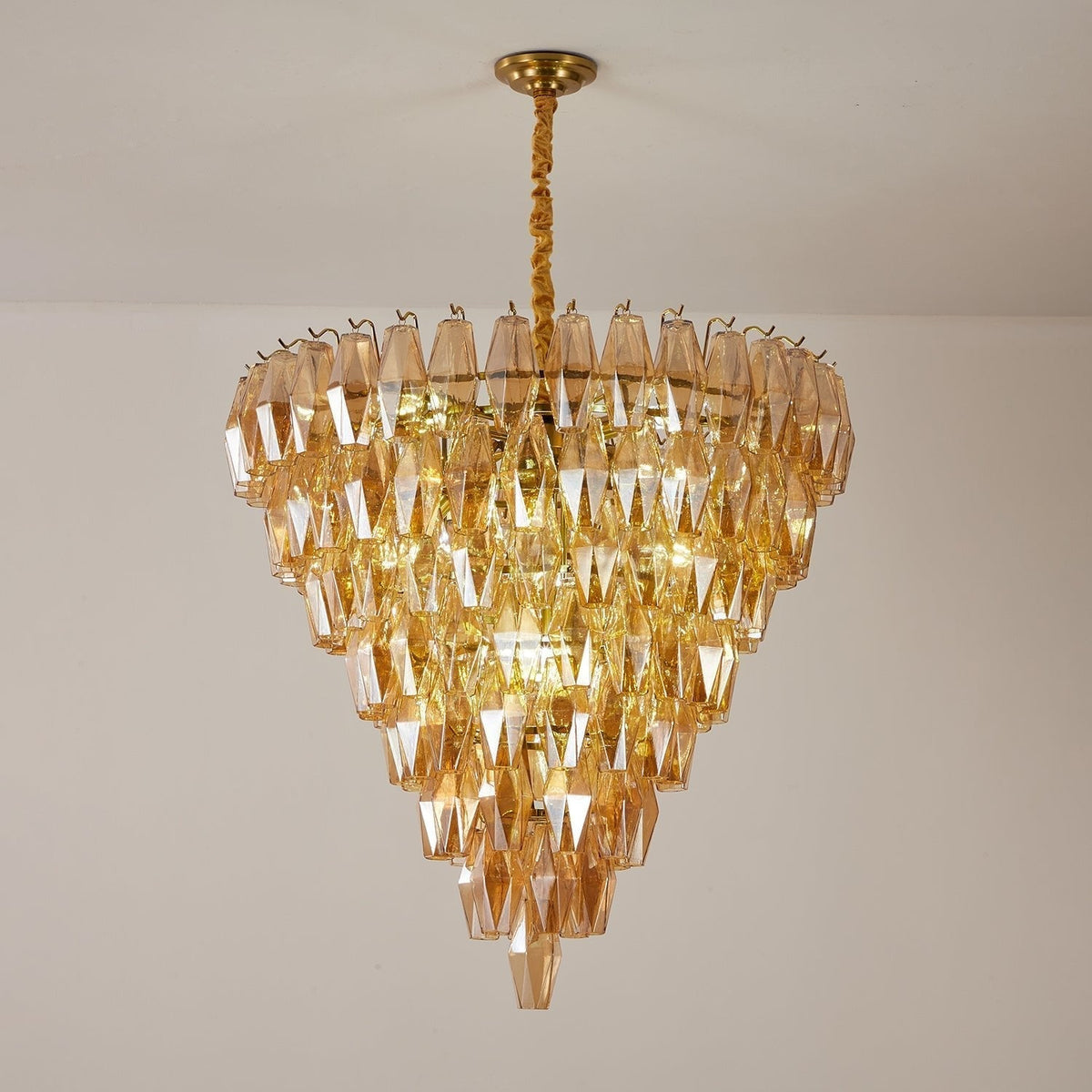 Orelielle Kronleuchter Kronleuchte Bernstein Empire Prism