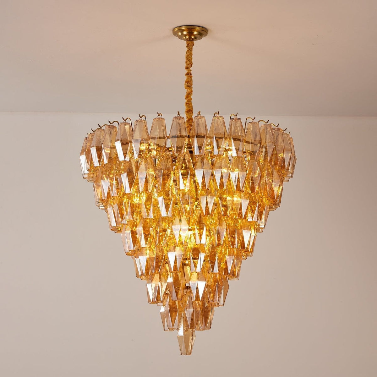 Orelielle Kronleuchter Kronleuchte Bernstein Empire Prism