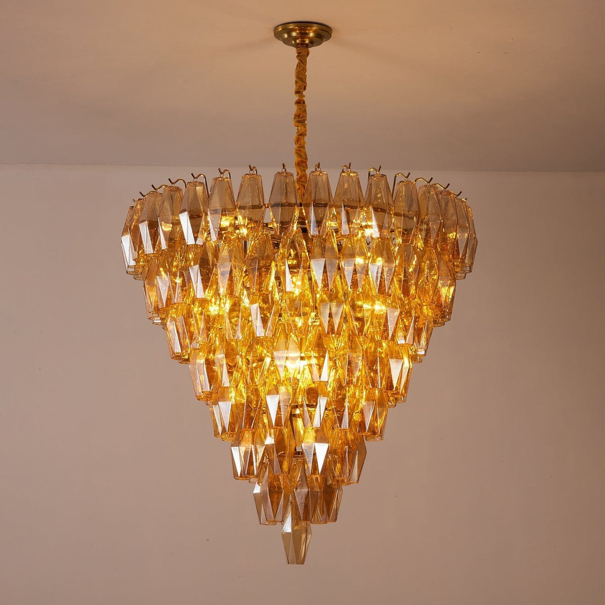 Orelielle Kronleuchter Kronleuchte Bernstein Empire Prism