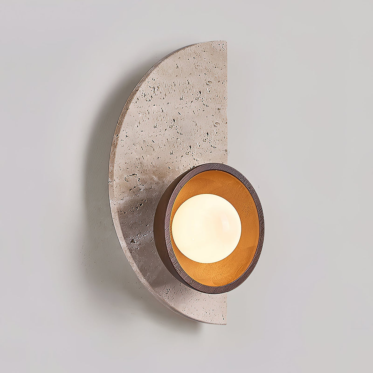 Dvaluvyi Individual Creativity Travertine Wandleuchte