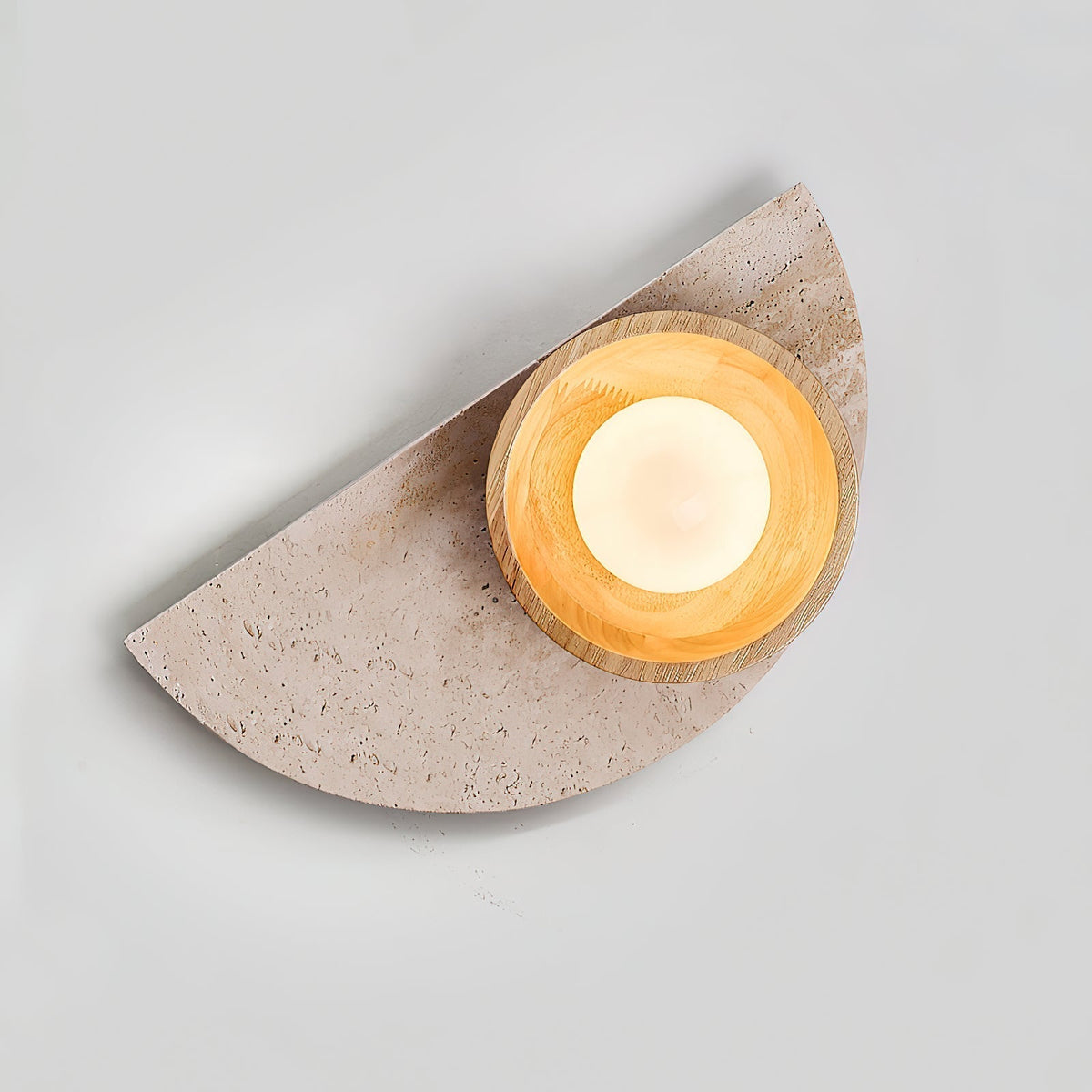 Dvaluvyi Individual Creativity Travertine Wandleuchte