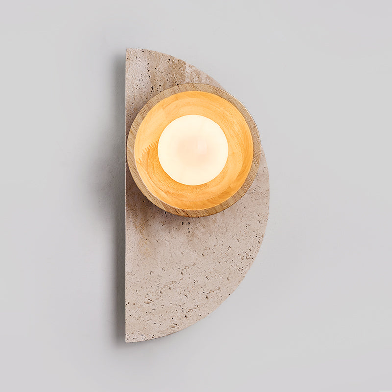 Dvaluvyi Individual Creativity Travertine Wandleuchte
