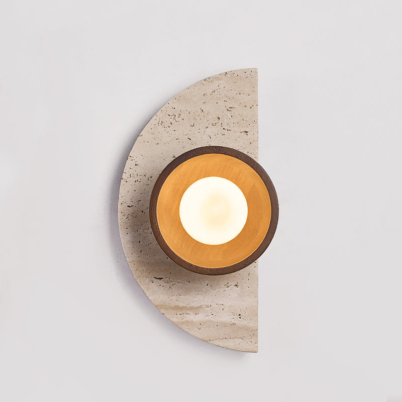 Dvaluvyi Individual Creativity Travertine Wandleuchte