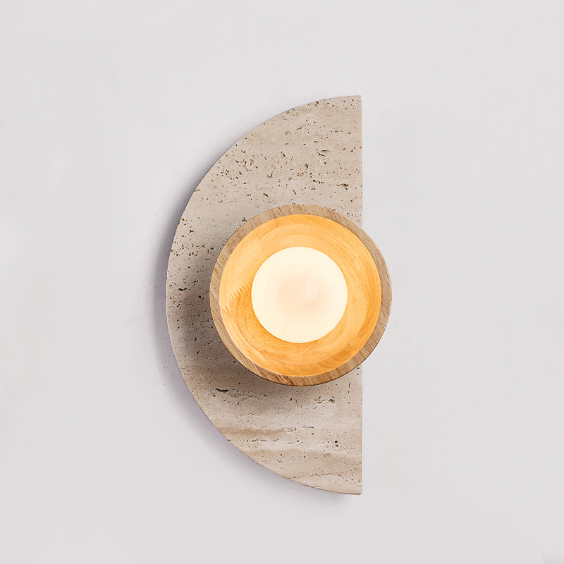 Dvaluvyi Individual Creativity Travertine Wandleuchte