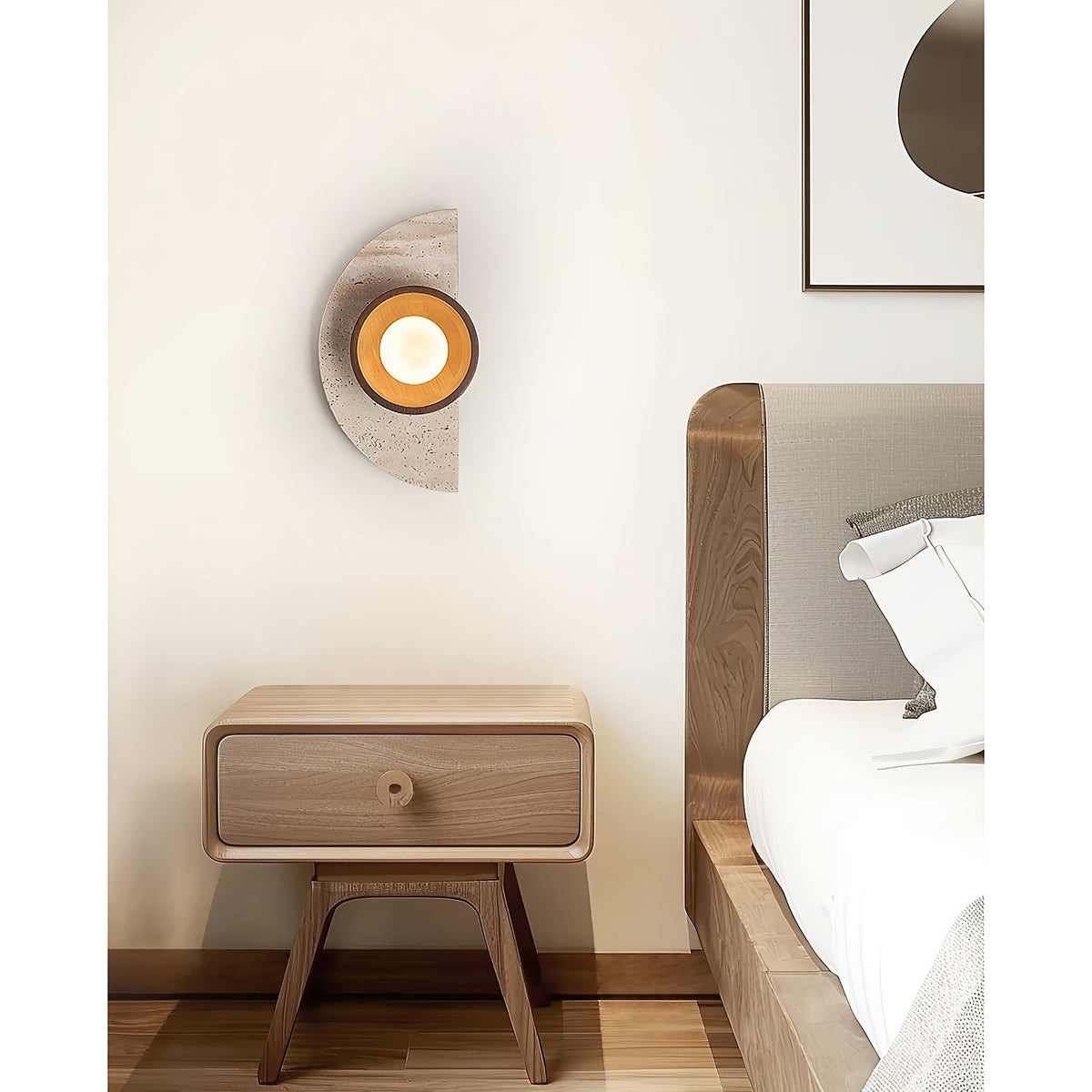 Dvaluvyi Individual Creativity Travertine Wandleuchte
