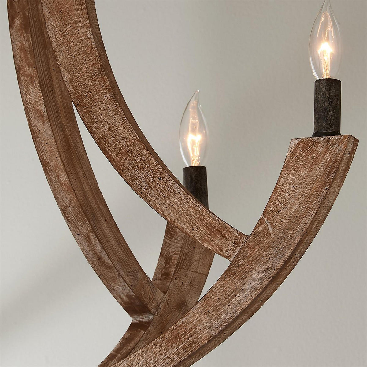 Eirikuvyi Vintage Kreativität Metall-Holz-Laternen-Pendelleuchte