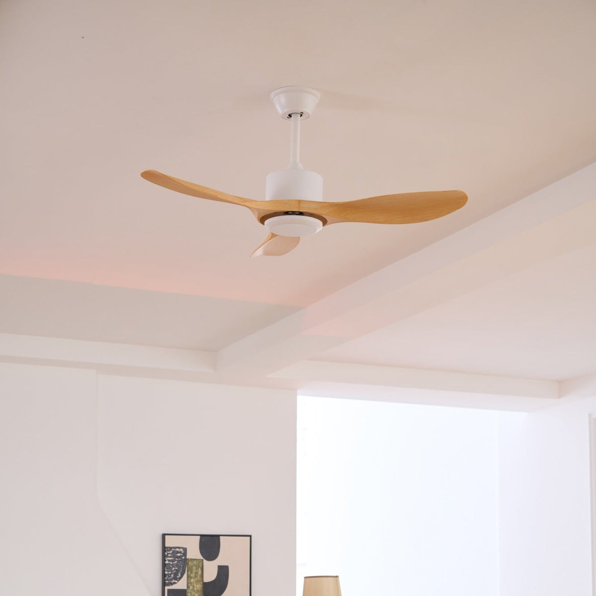 Aldaine minimalistische Holz-Deckenventilator