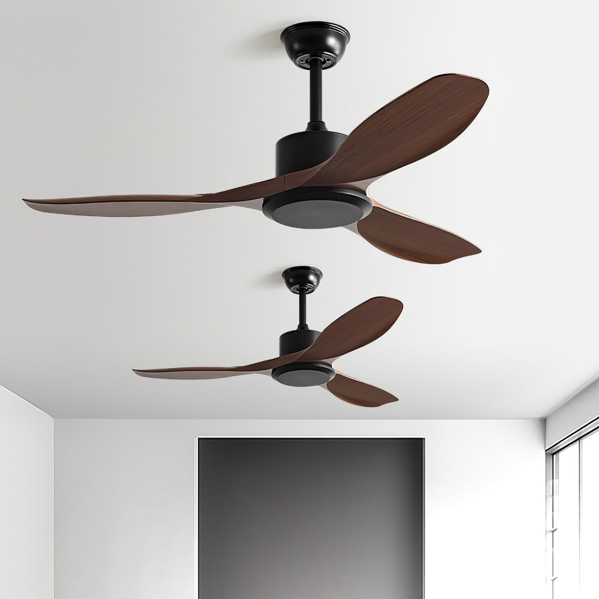 Aldaine minimalistische Holz-Deckenventilator