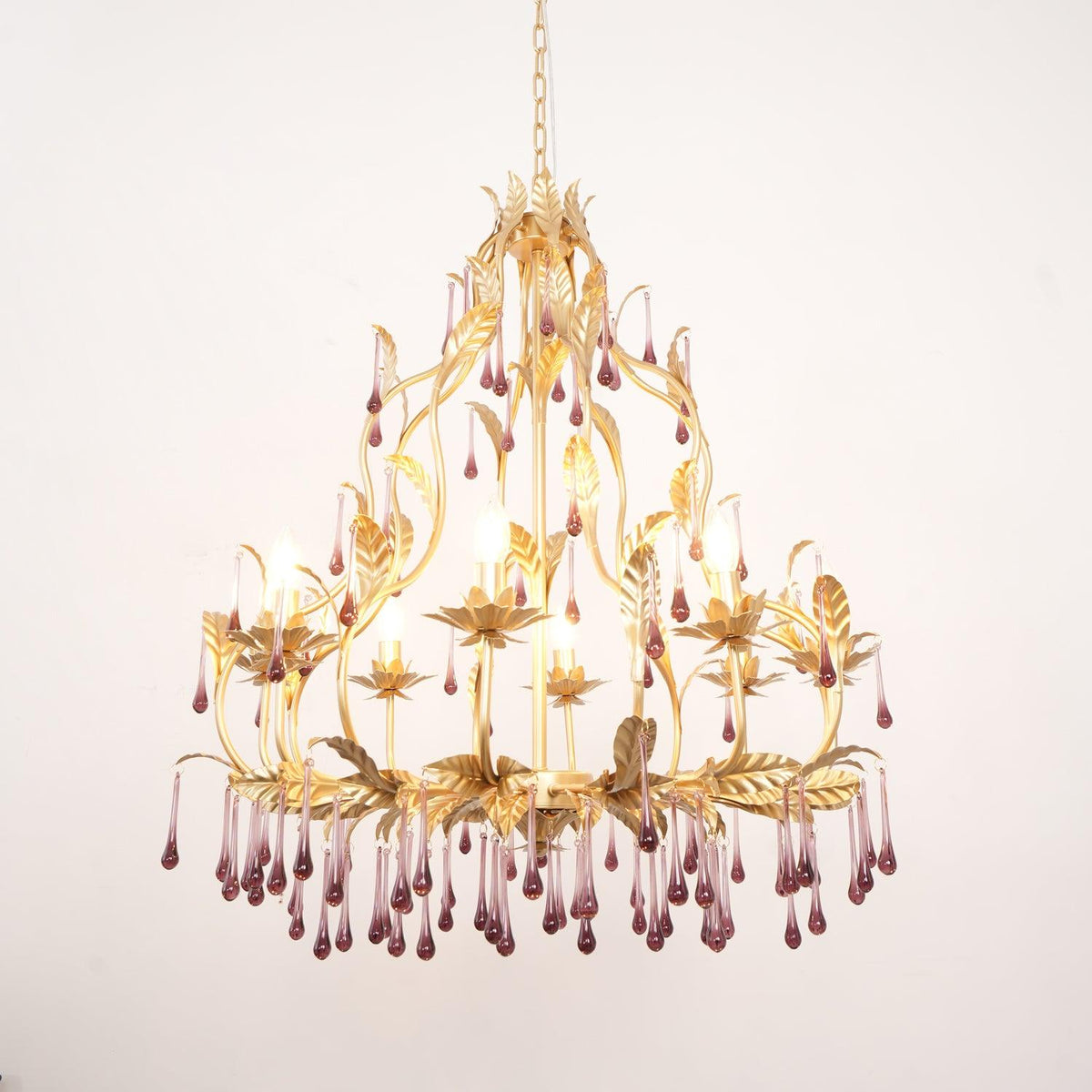 Orienaine Pendelleuchte Gold Blatt