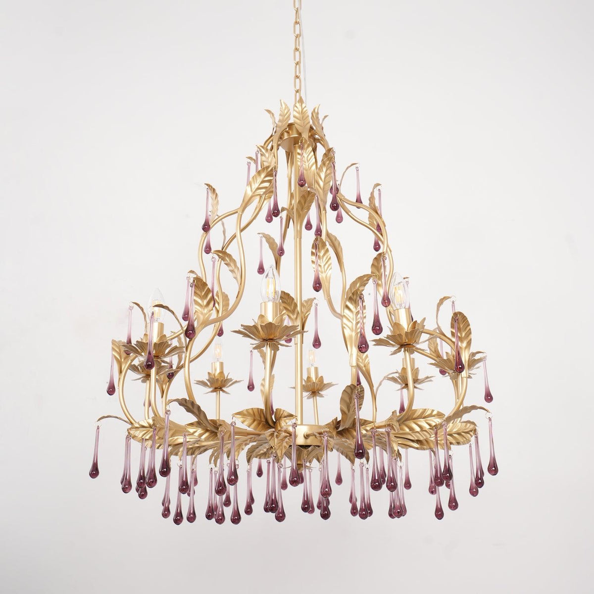 Orienaine Pendelleuchte Gold Blatt