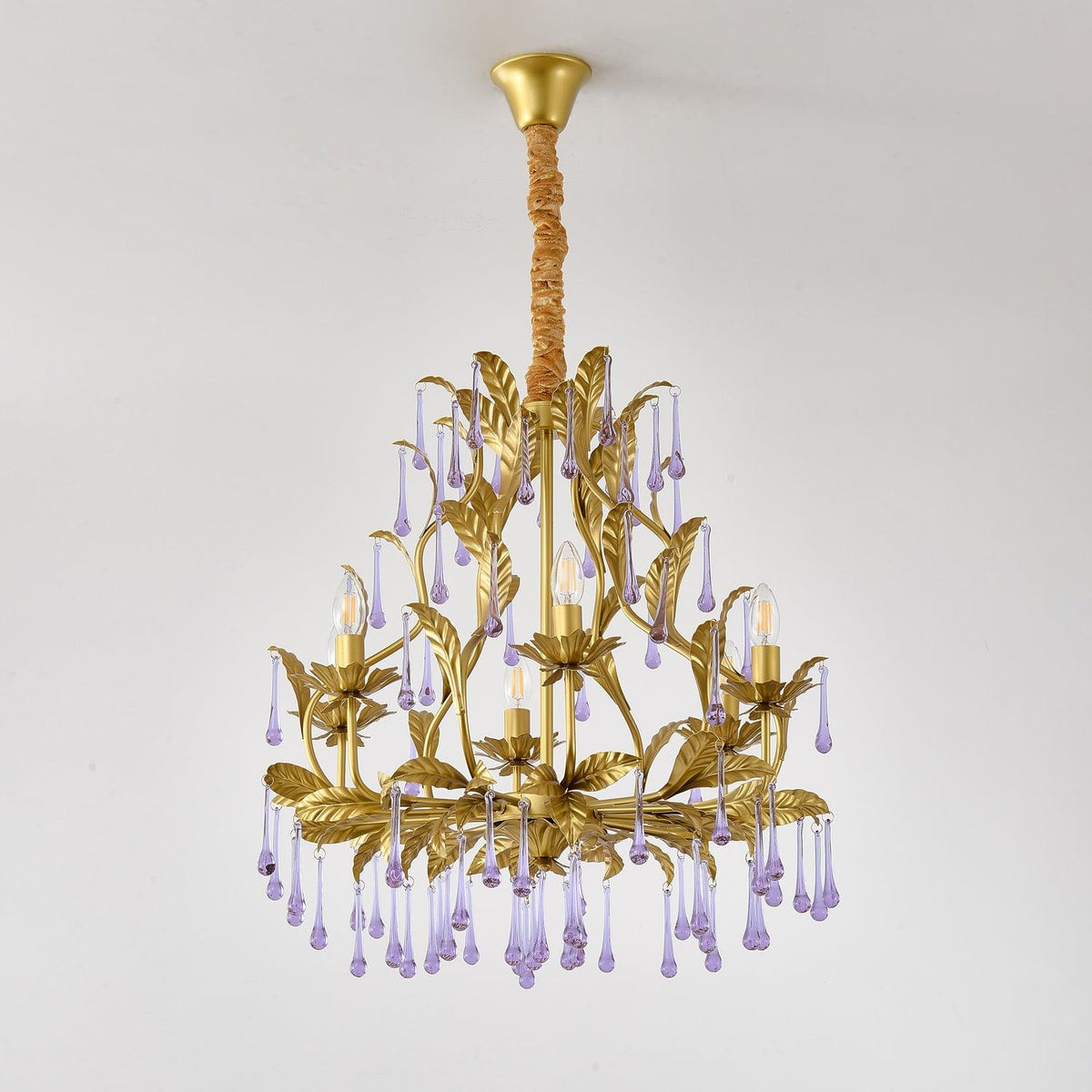 Orienaine Pendelleuchte Gold Blatt