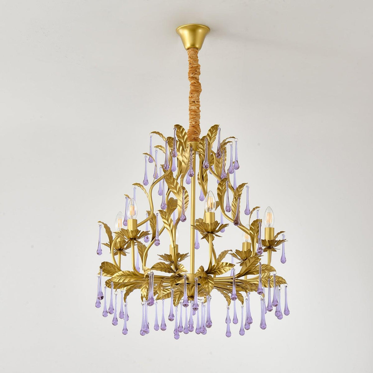 Orienaine Pendelleuchte Gold Blatt