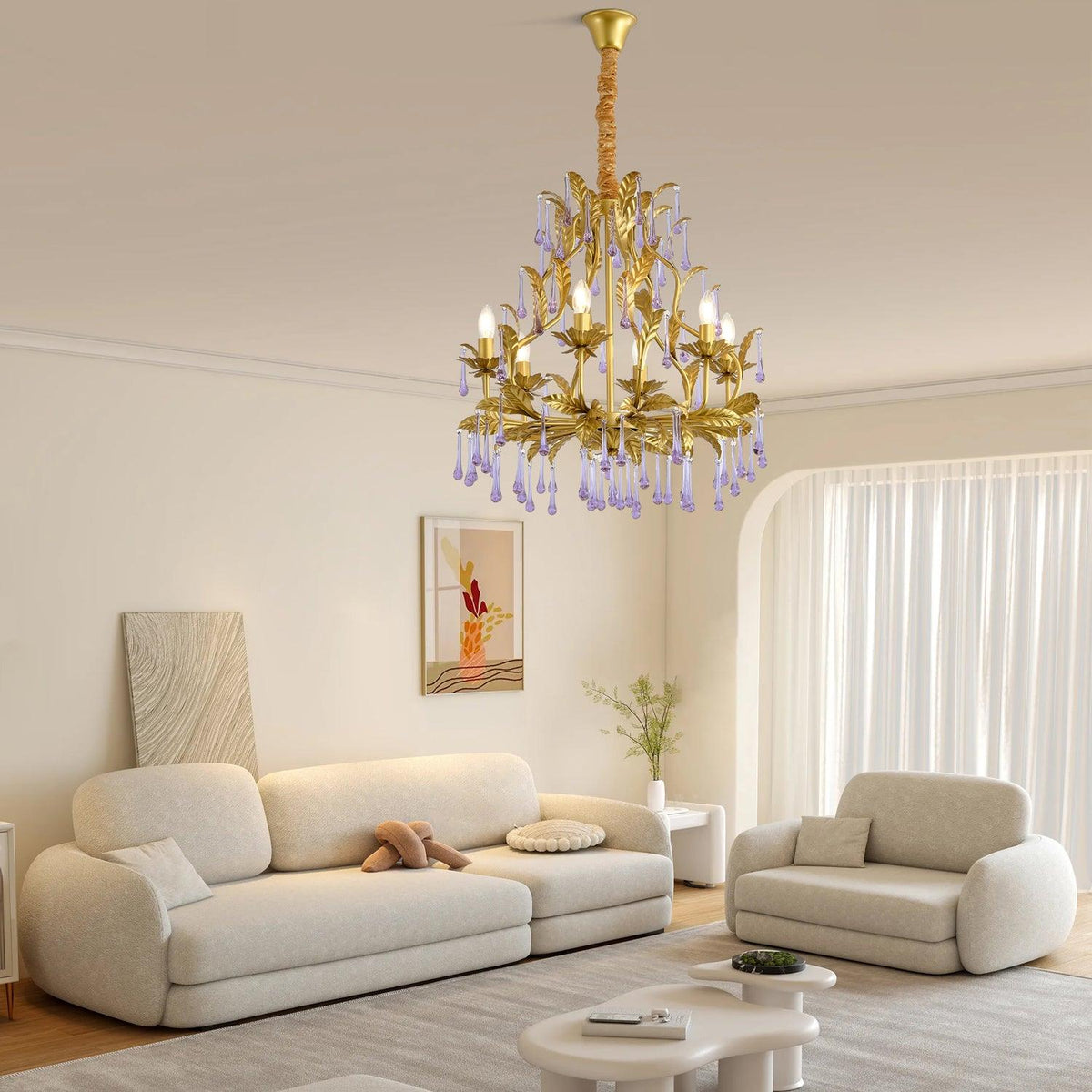 Orienaine Pendelleuchte Gold Blatt