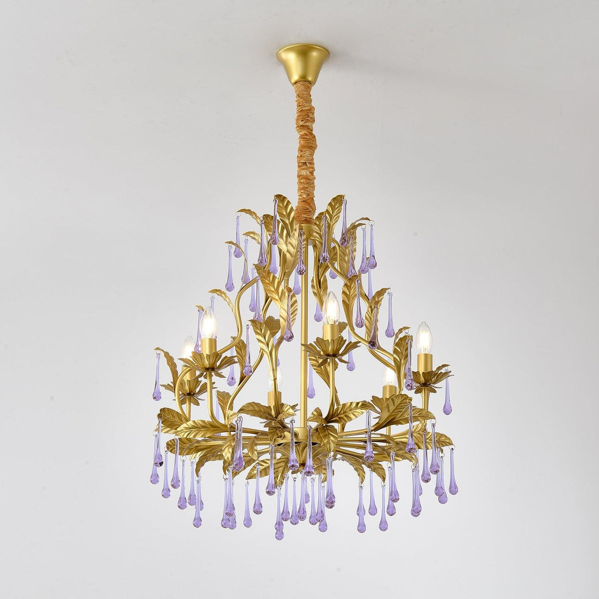Orienaine Pendelleuchte Gold Blatt