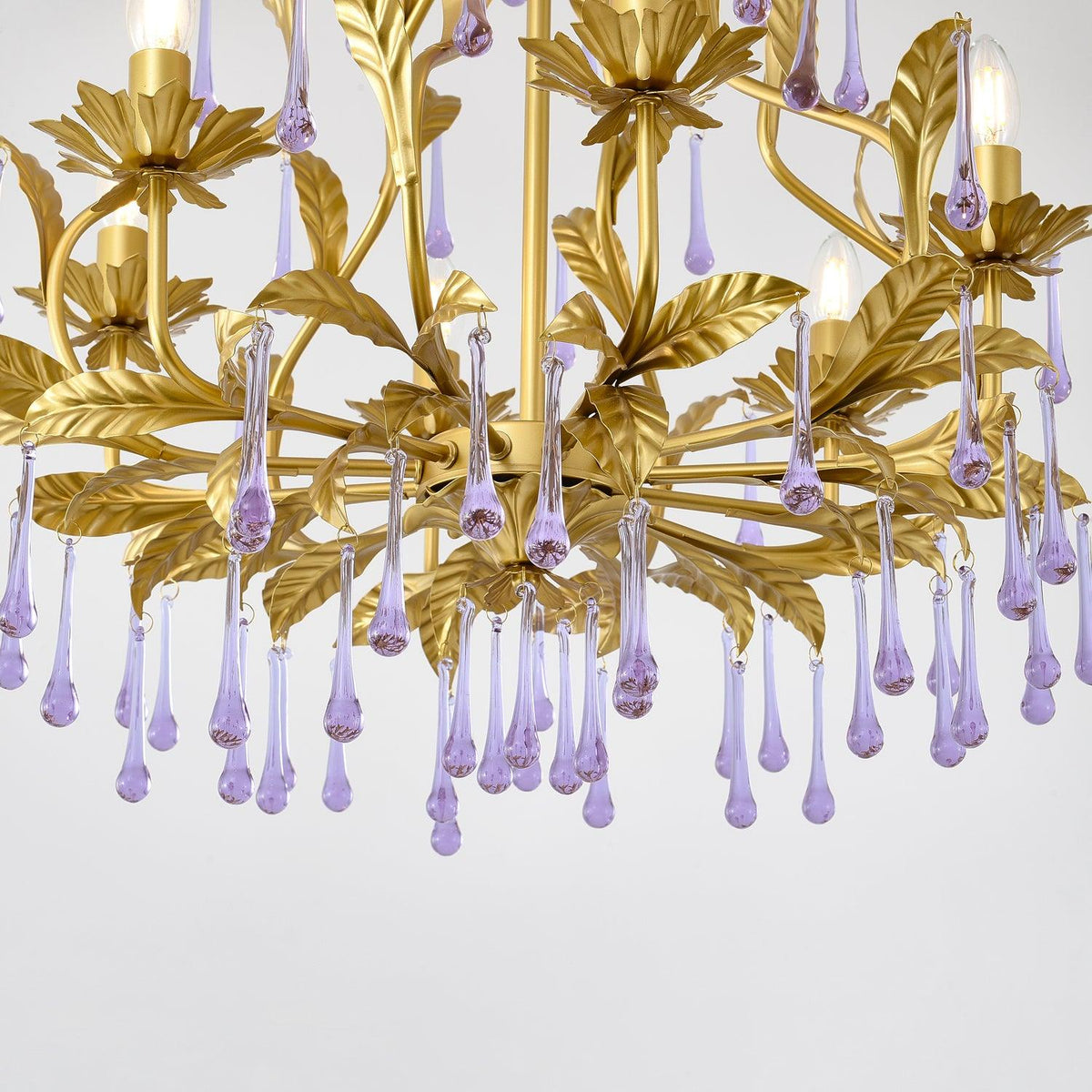 Orienaine Pendelleuchte Gold Blatt