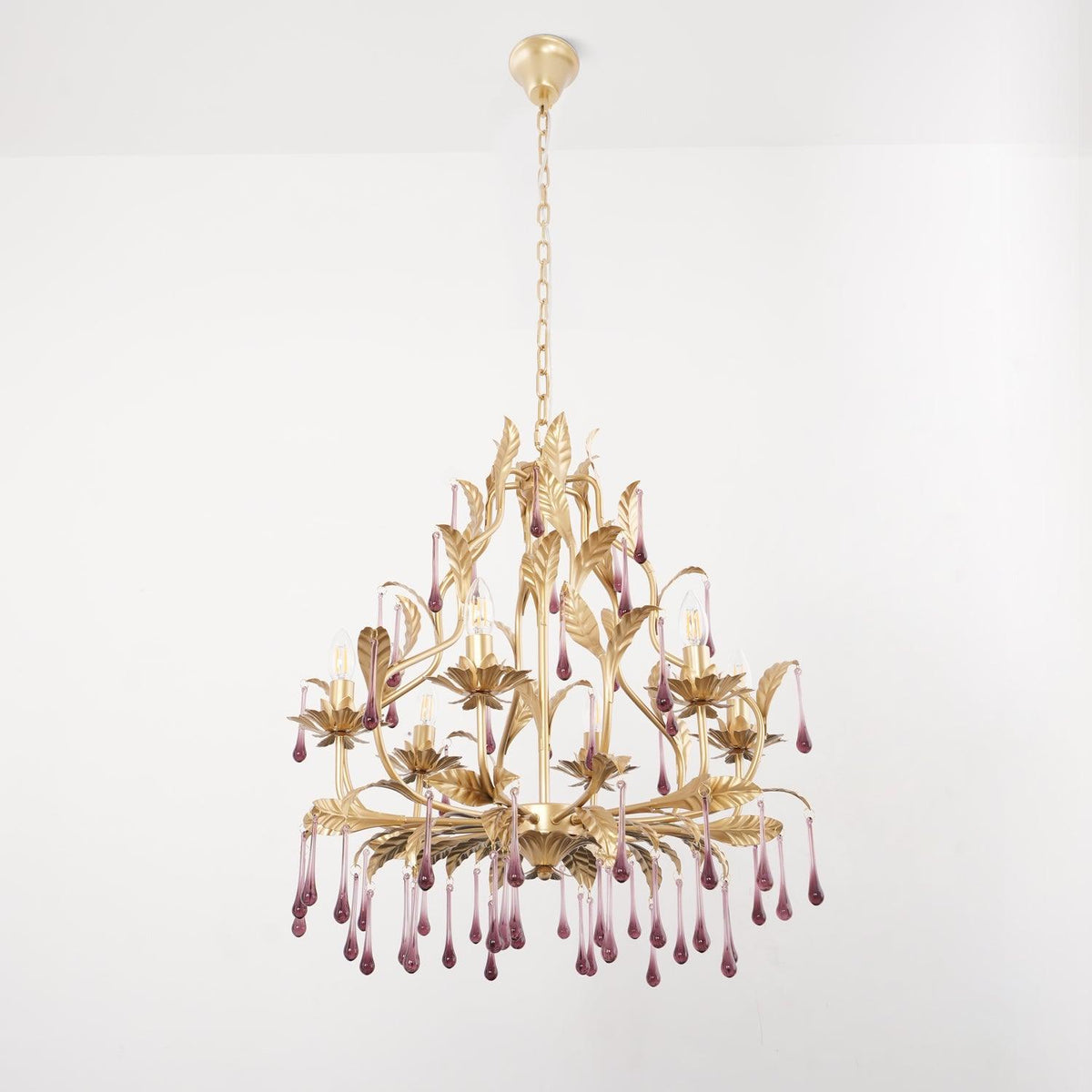 Orienaine Pendelleuchte Gold Blatt