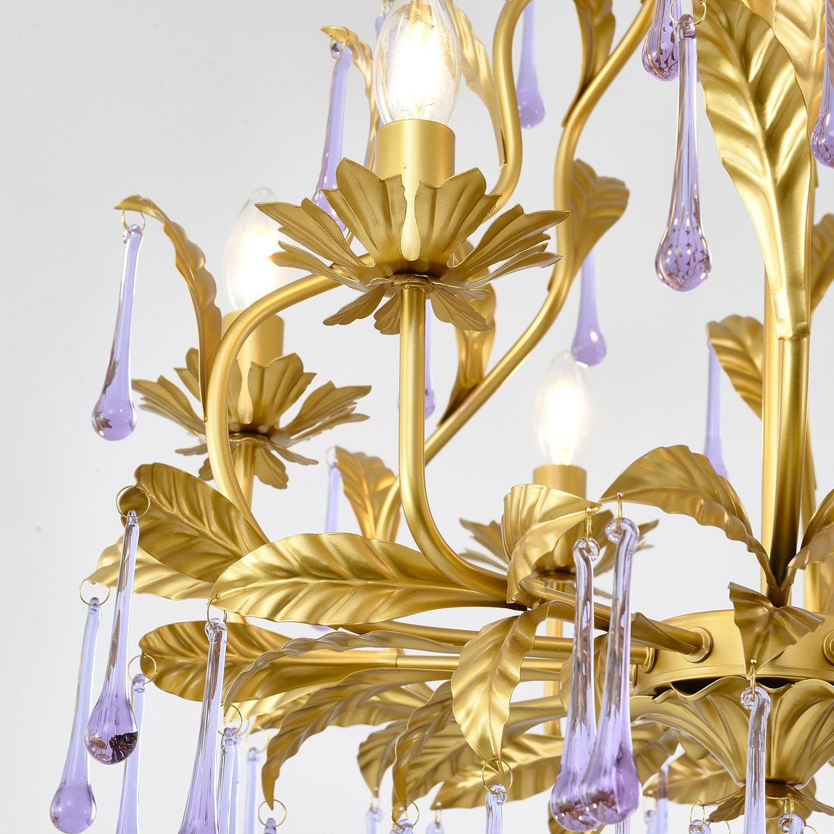 Orienaine Pendelleuchte Gold Blatt