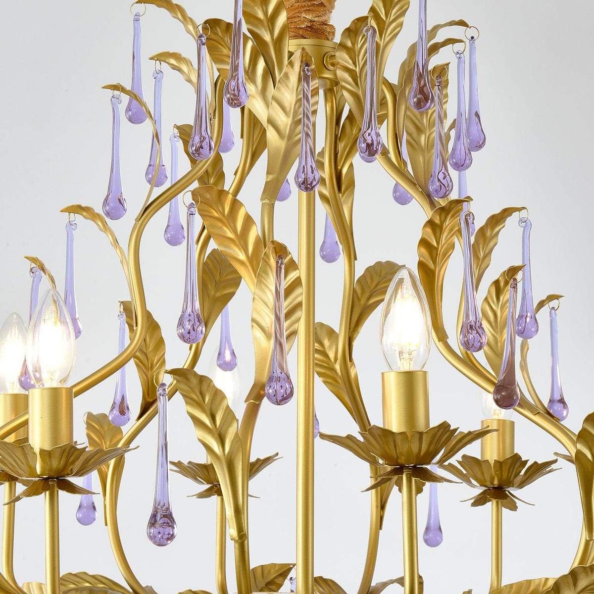 Orienaine Pendelleuchte Gold Blatt