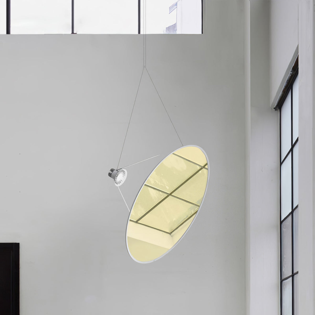 Brio Pendelleuchte aus Stahl im minimalistischen Stil