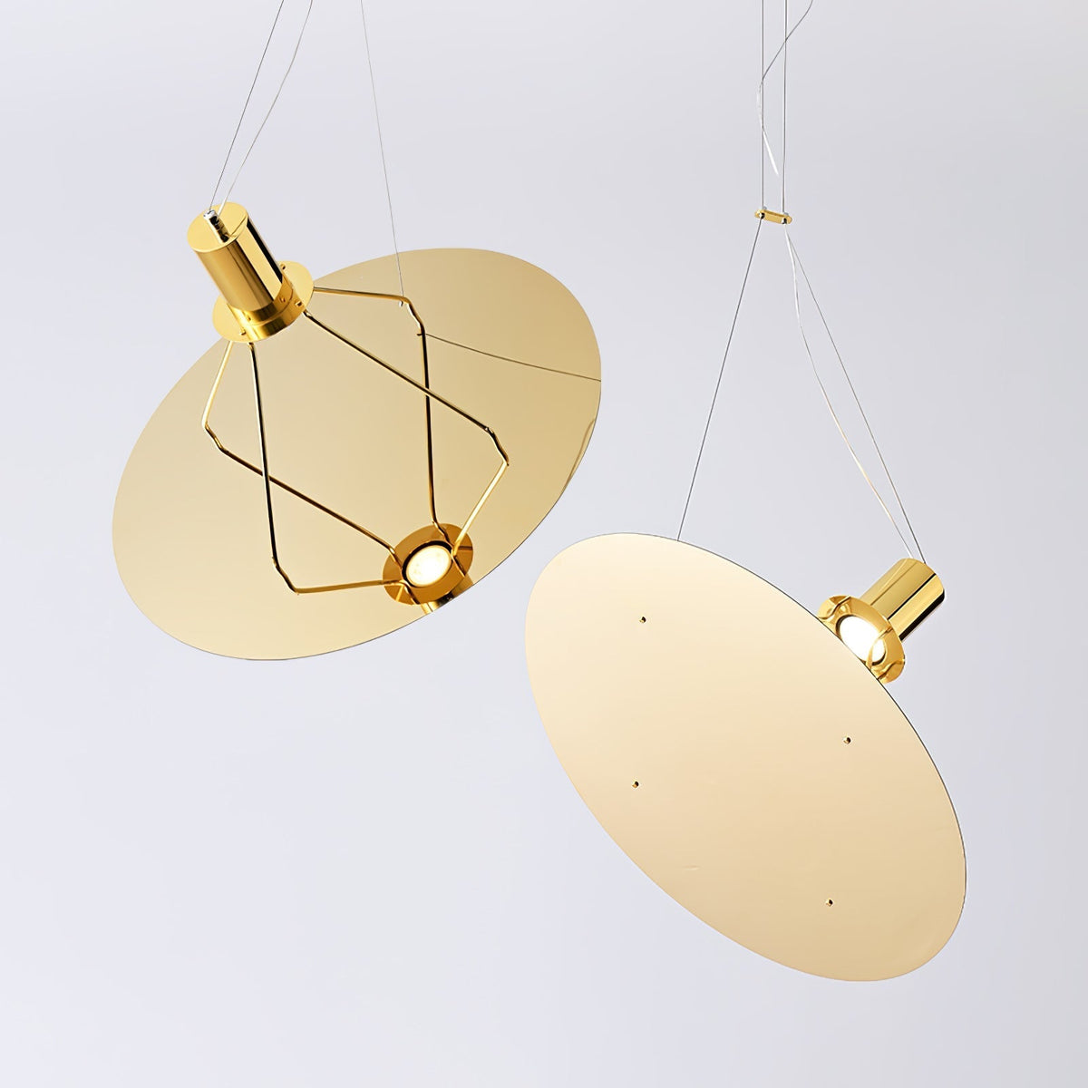 Brio Pendelleuchte aus Stahl im minimalistischen Stil