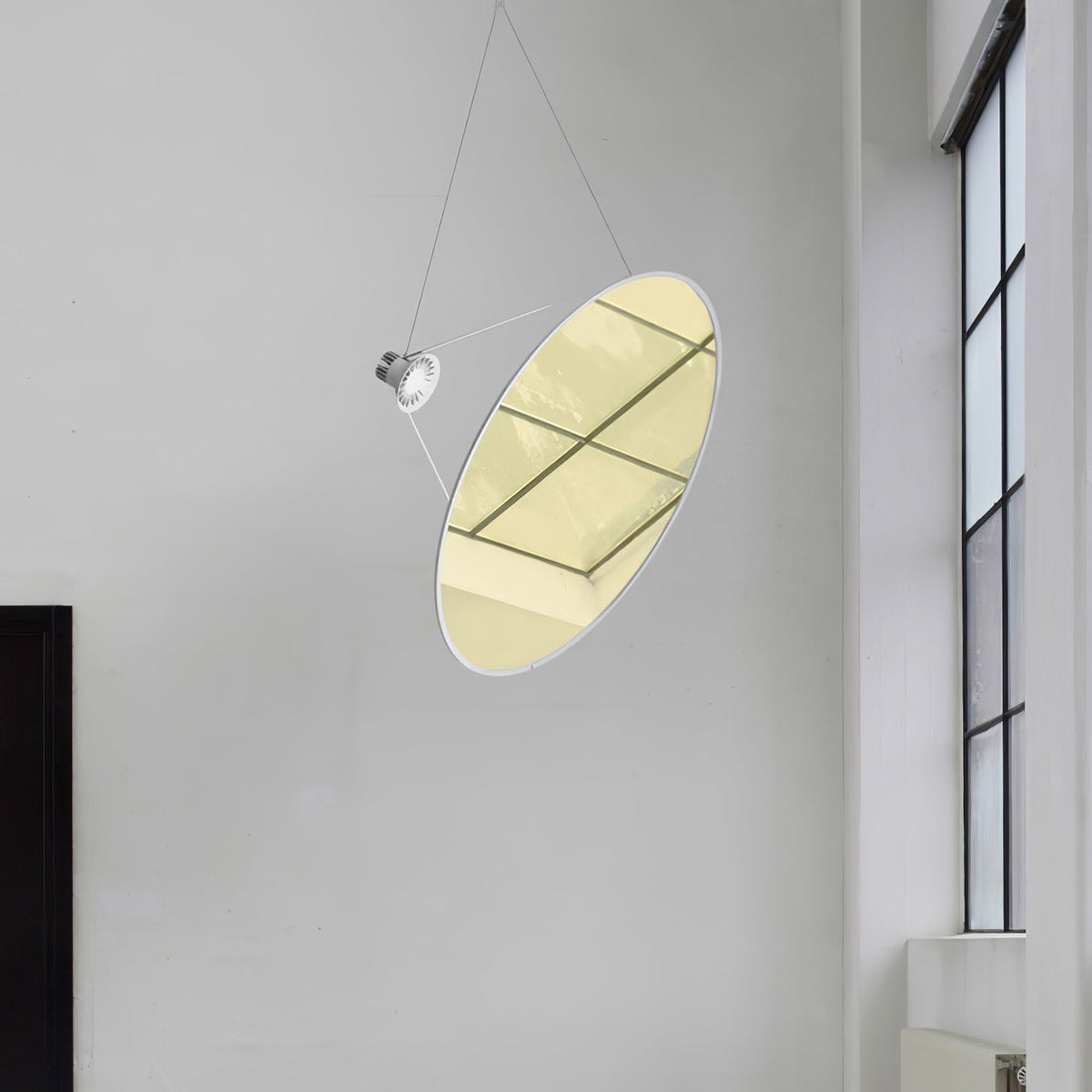 Brio Pendelleuchte aus Stahl im minimalistischen Stil