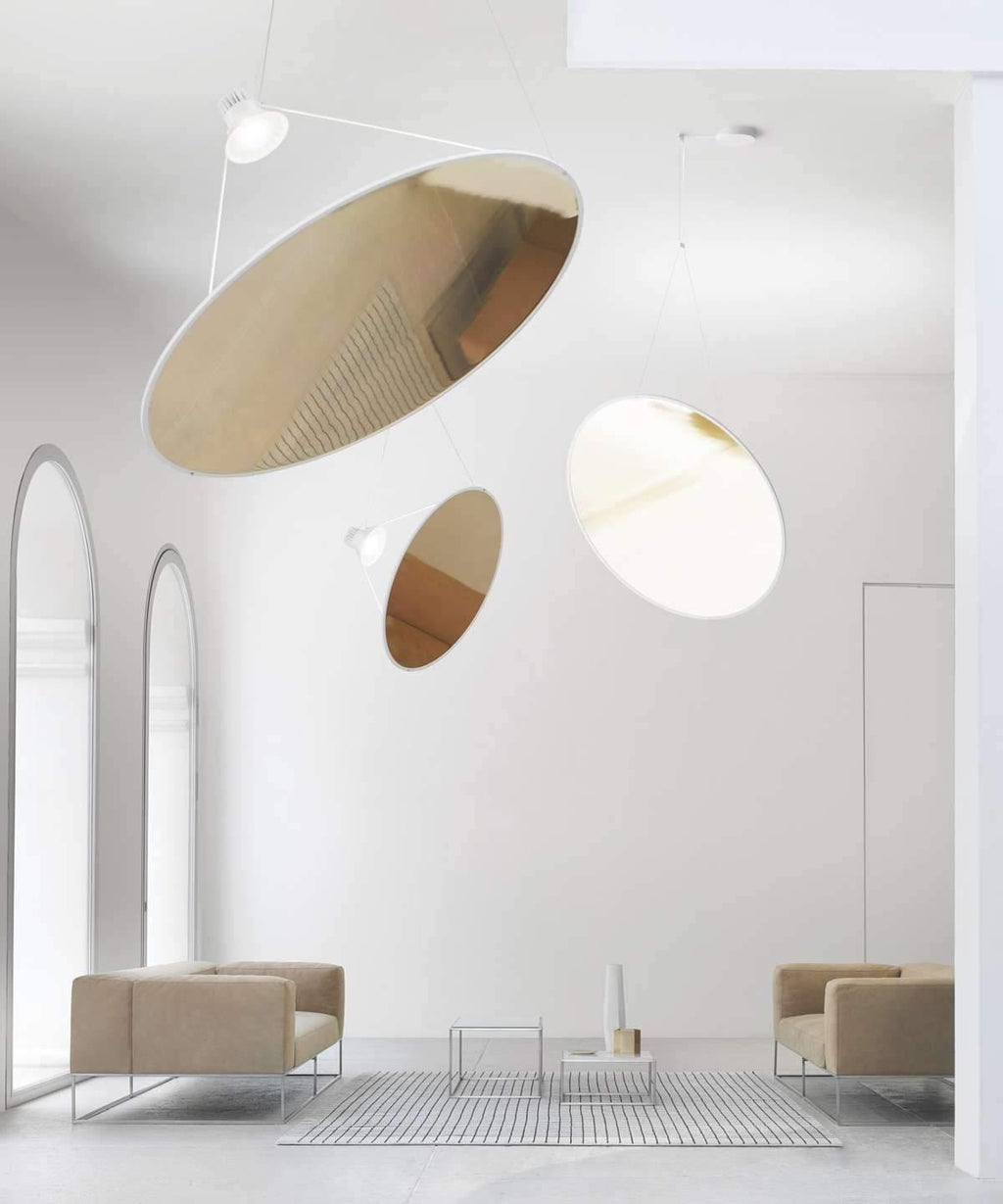Brio Pendelleuchte aus Stahl im minimalistischen Stil