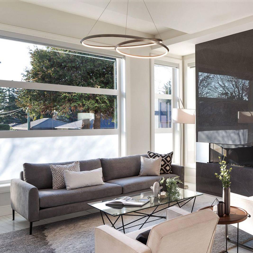 Dilen Kronleuchter Gold Aluminium Opalglas