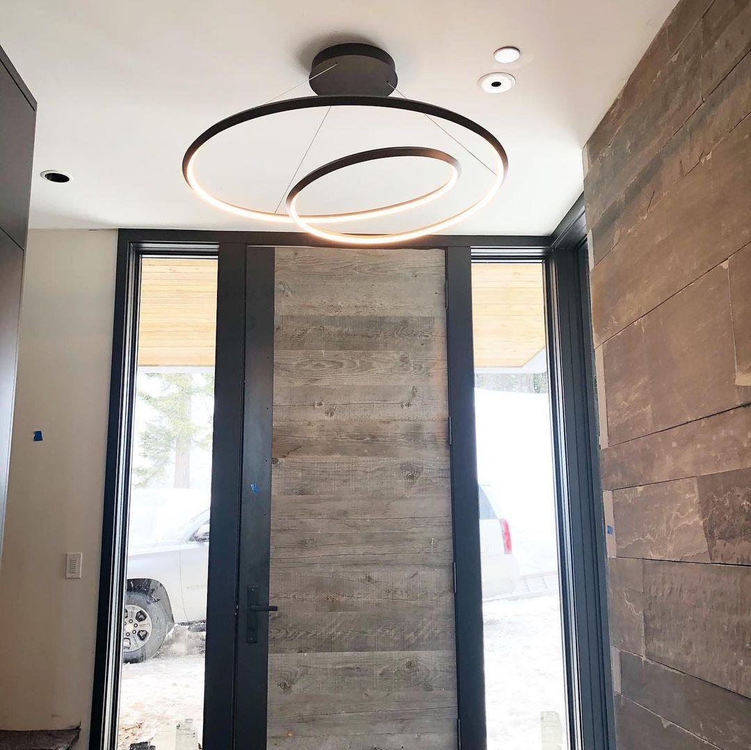 Dilen Kronleuchter Gold Aluminium Opalglas