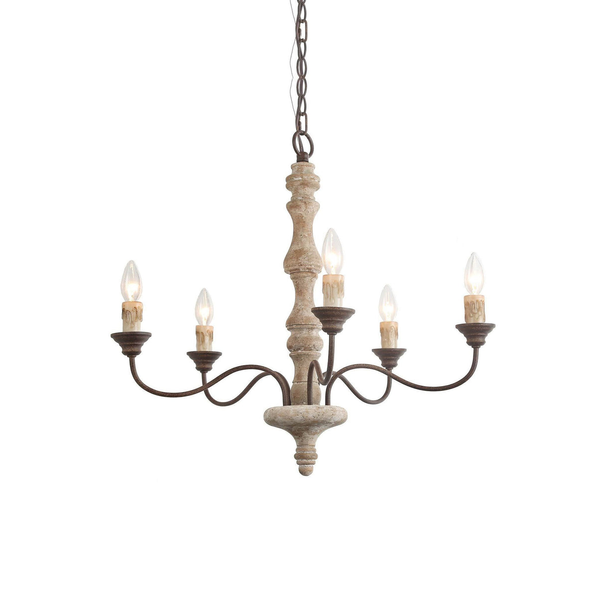 Fljotuvyi Kronleuchter aus Holz und Metall Individual Creativity