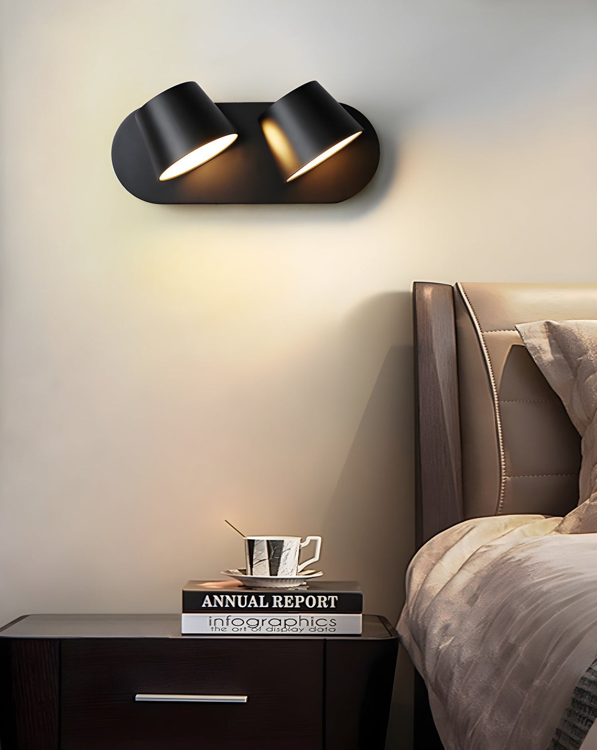 Aurlaeir einstellbare Wandleuchte mit Stecker