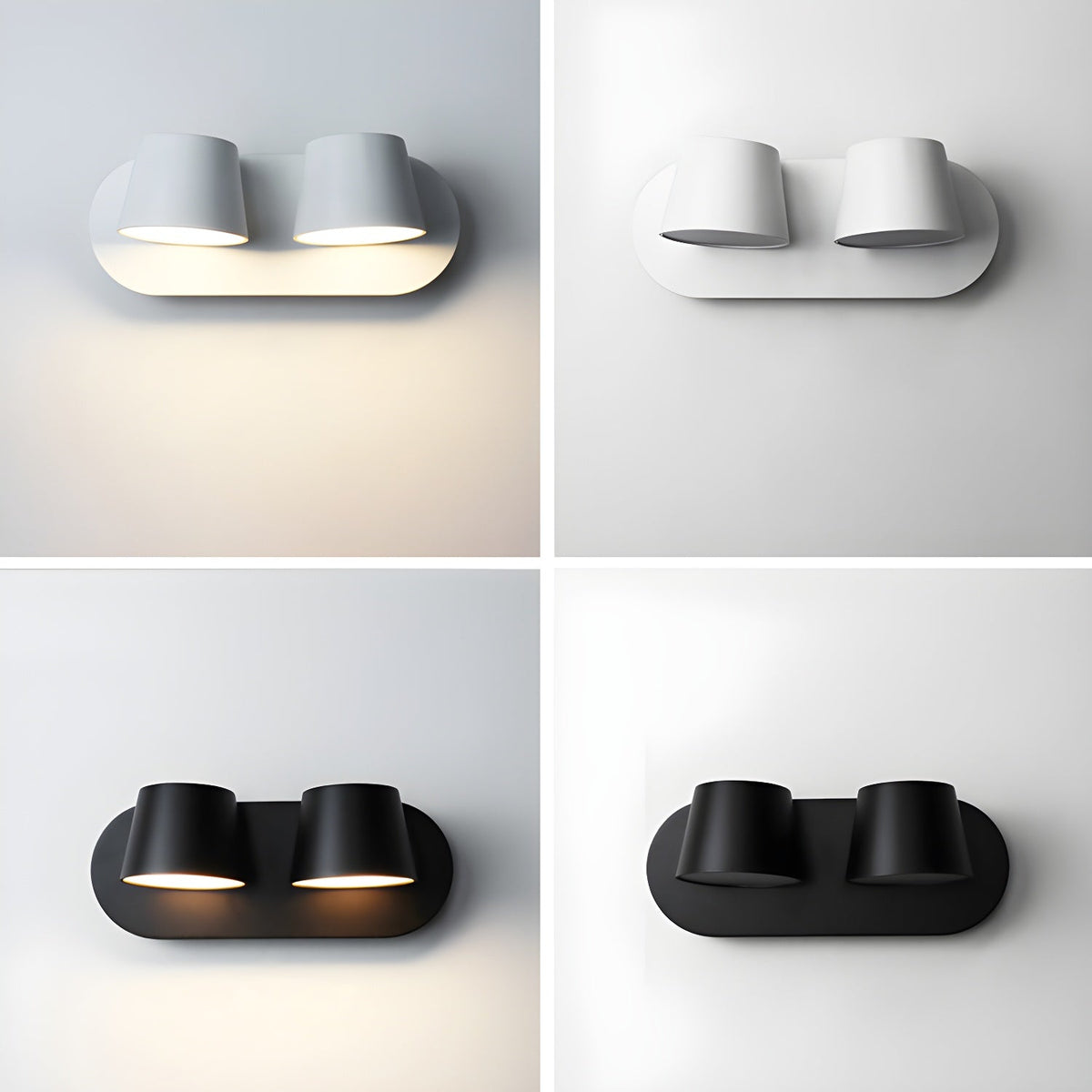 Aurlaeir einstellbare Wandleuchte mit Stecker
