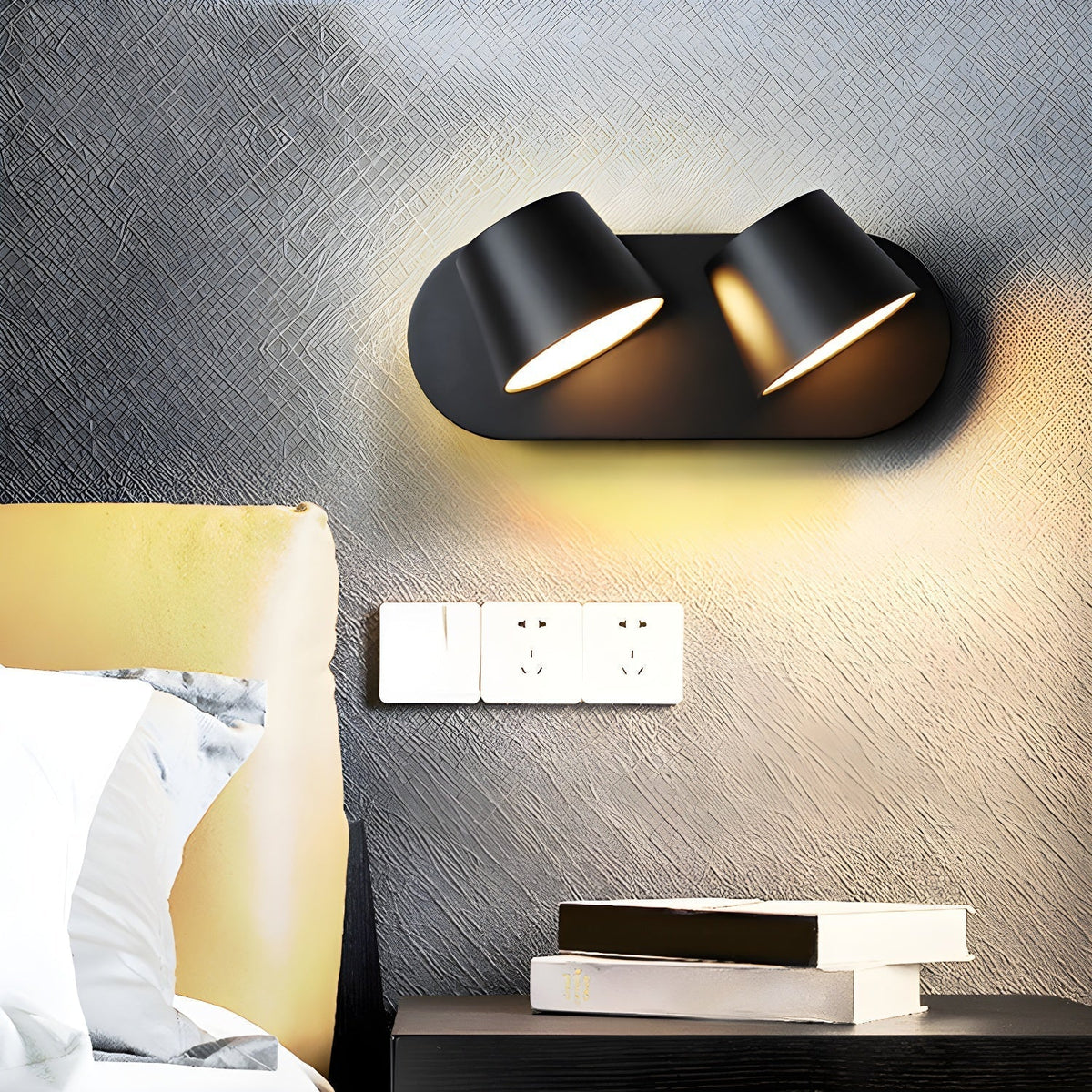 Aurlaeir einstellbare Wandleuchte mit Stecker