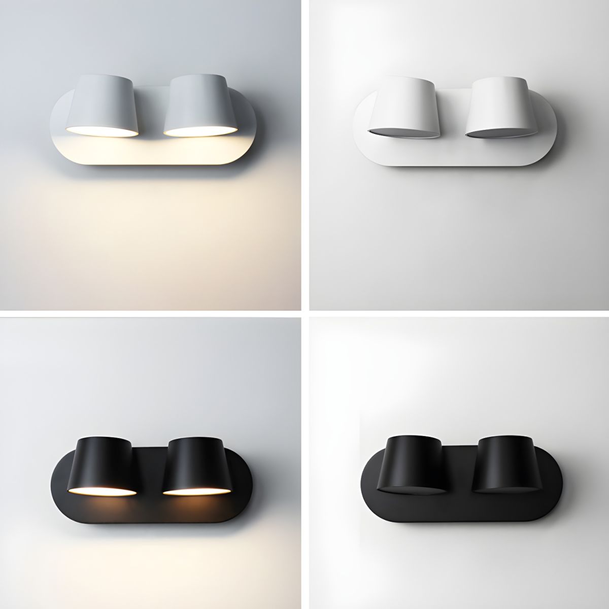 Aurlaeir einstellbare Wandleuchte mit Stecker
