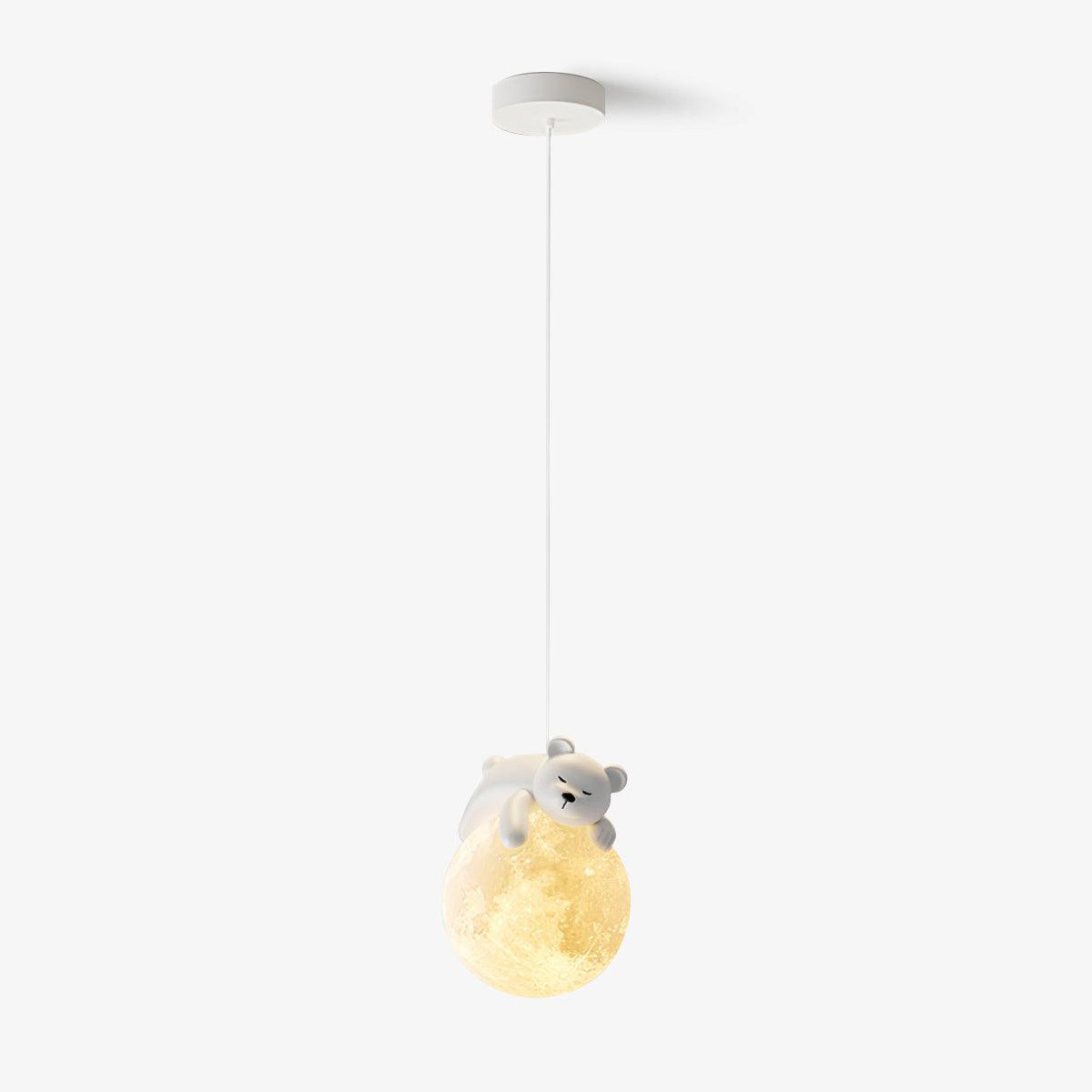 Velisise Pendelleuchte Bär Mond für Kinderzimmer