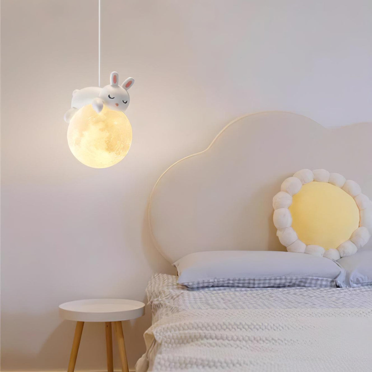 Velisise Pendelleuchte Bär Mond für Kinderzimmer
