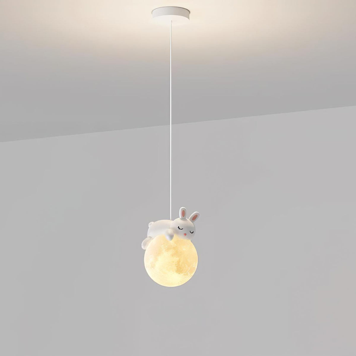 Velisise Pendelleuchte Bär Mond für Kinderzimmer