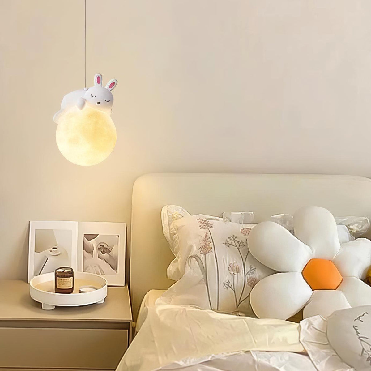 Velisise Pendelleuchte Bär Mond für Kinderzimmer