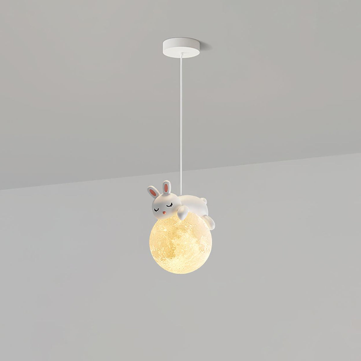 Velisise Pendelleuchte Bär Mond für Kinderzimmer