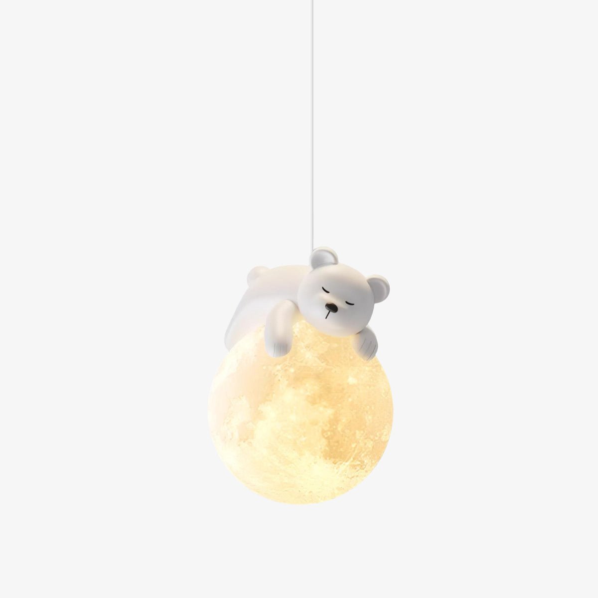 Velisise Pendelleuchte Bär Mond für Kinderzimmer