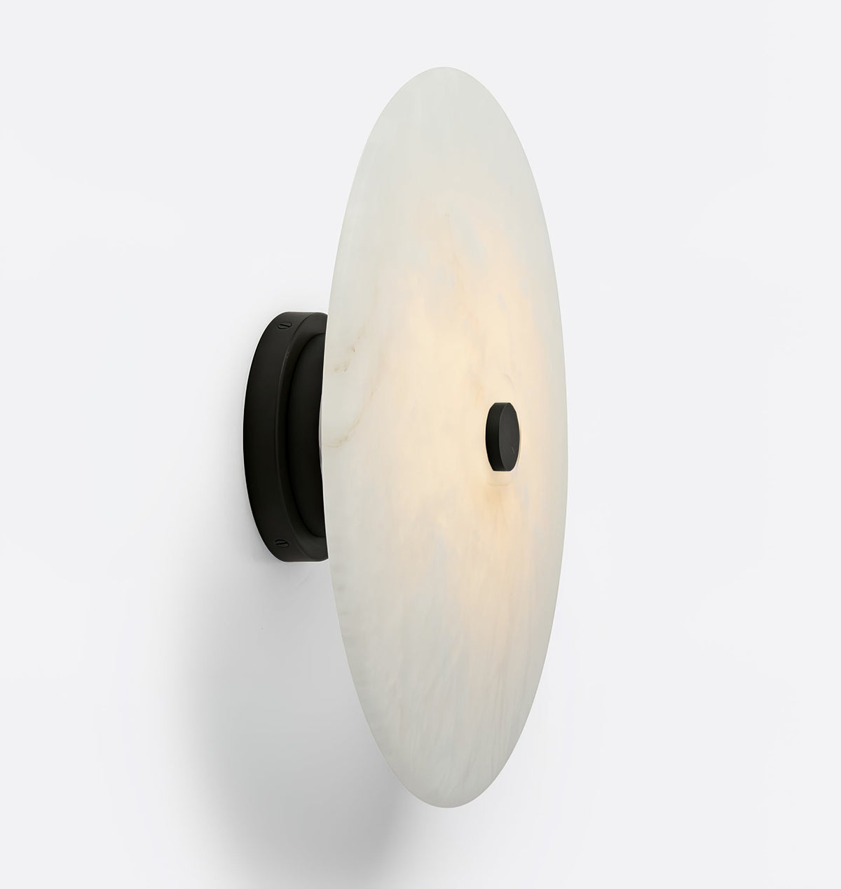Ines Eterna zeitgenössische Wandleuchte aus weißem Alabaster