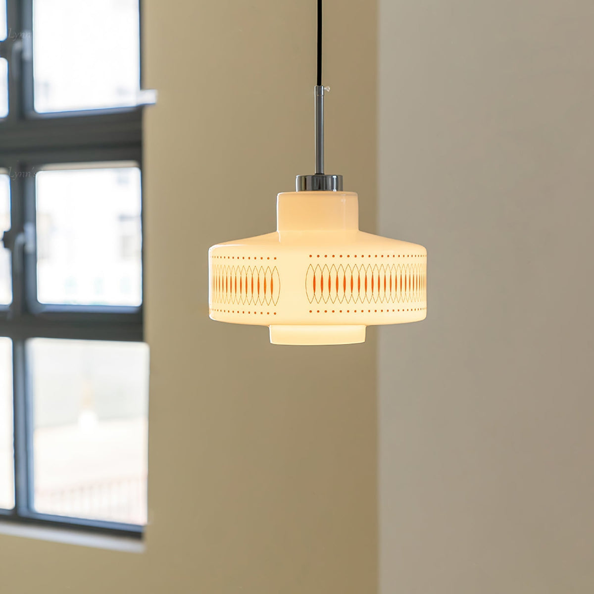 Aelaris Vintage-Glas-Pendelleuchte