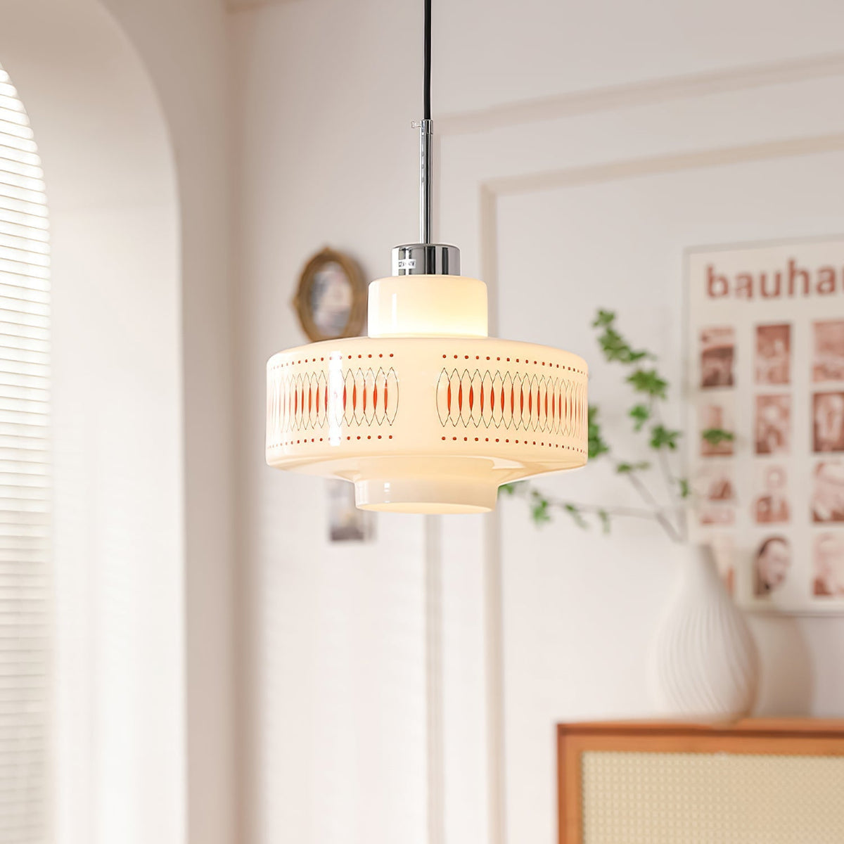 Aelaris Vintage-Glas-Pendelleuchte