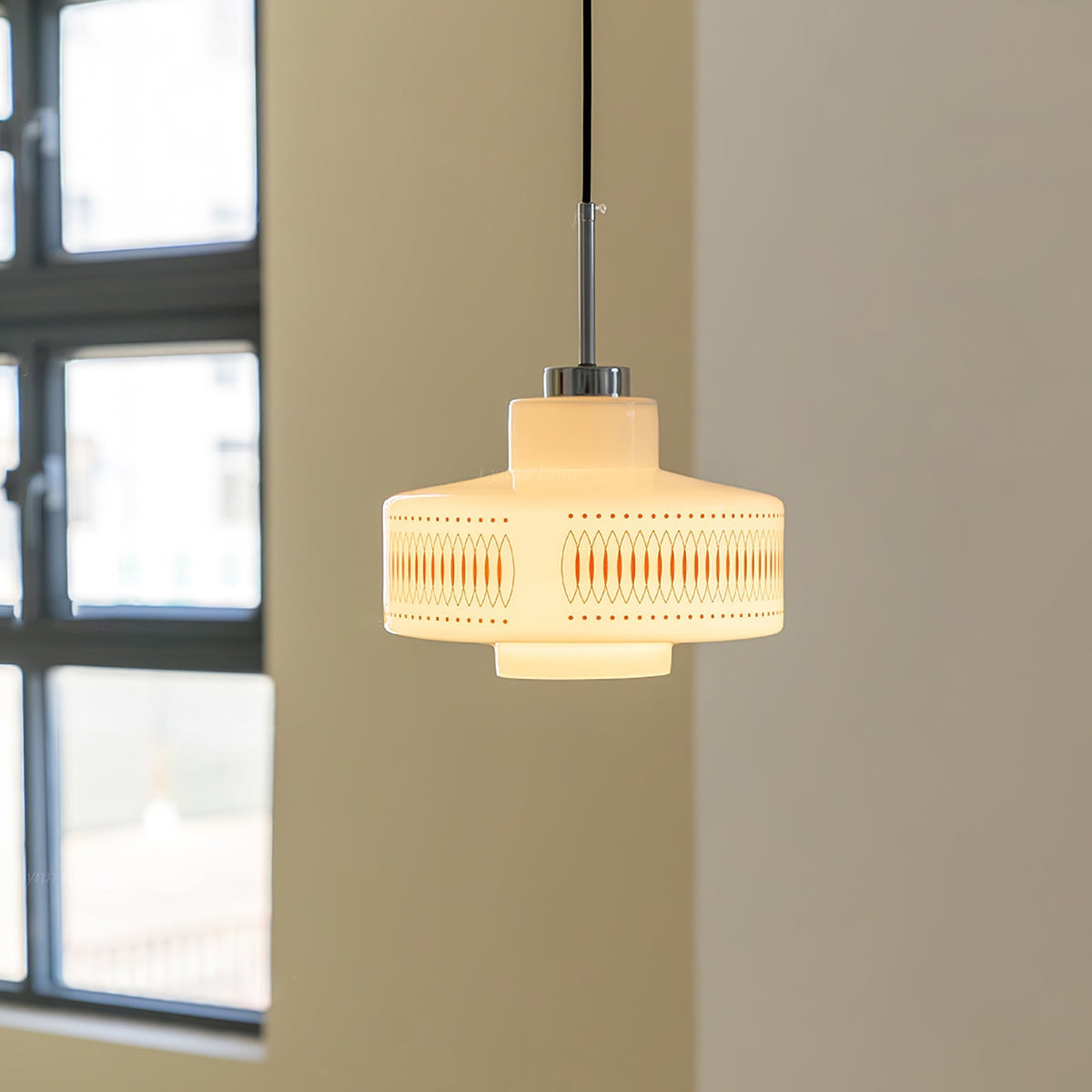 Aelaris Vintage-Glas-Pendelleuchte