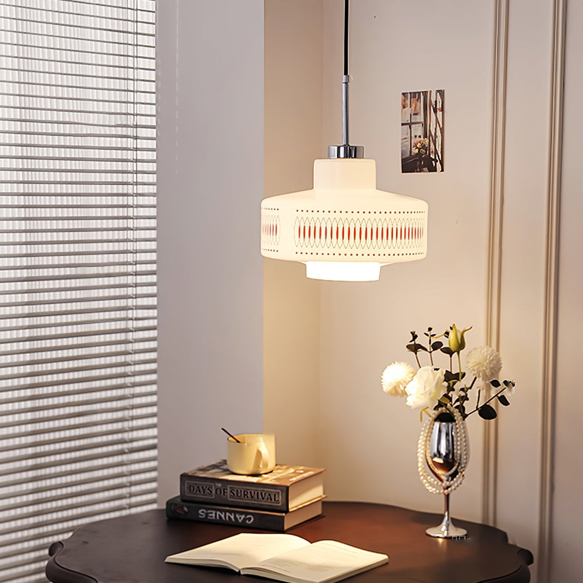 Aelaris Vintage-Glas-Pendelleuchte