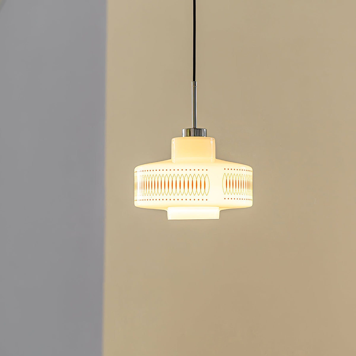 Aelaris Vintage-Glas-Pendelleuchte