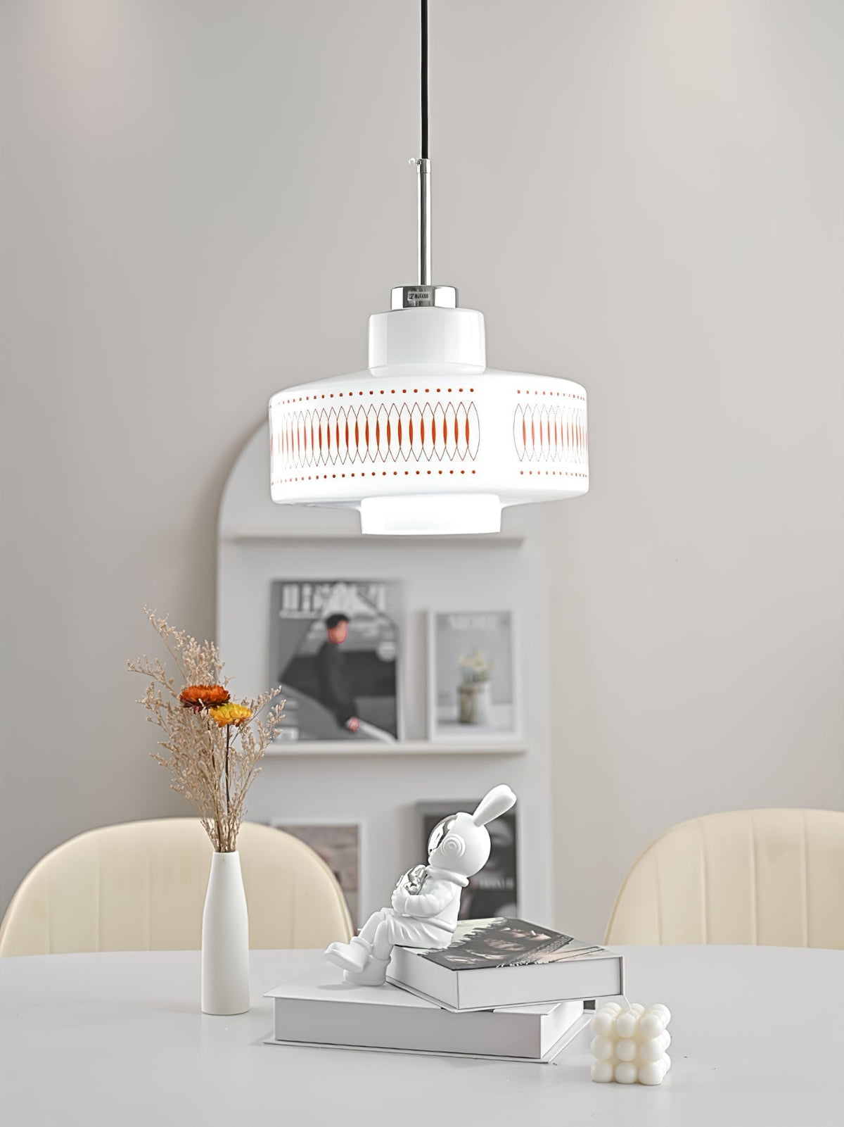 Aelaris Vintage-Glas-Pendelleuchte